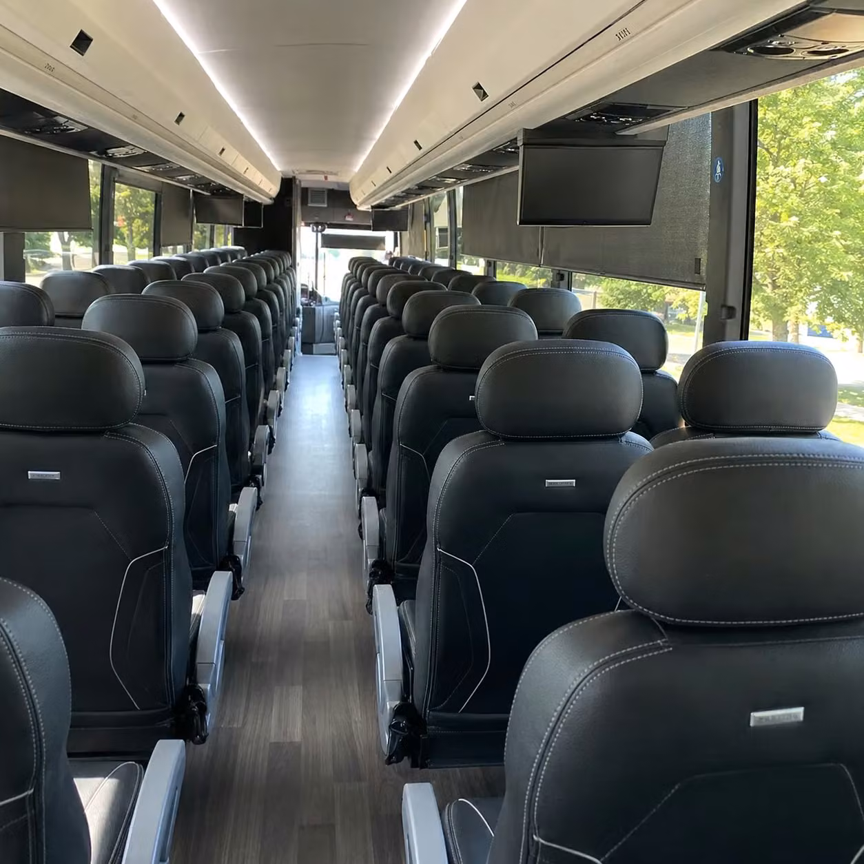 springfield charter bus rental interior
